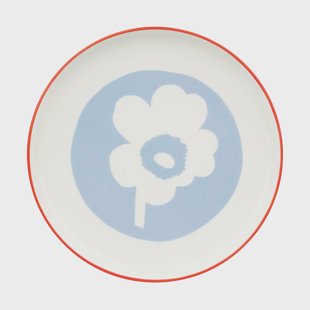 Marimekko Unikko bord Ø20 cm White-light blue-orange red