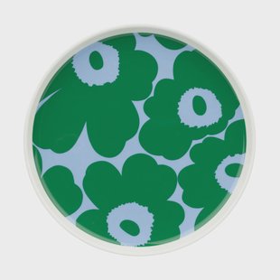 Marimekko Unikko bord Ø20 cm White-green-light blue
