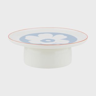 Marimekko Unikko serveerschaal White-light blue-orange red, Ø24 cm