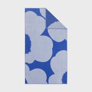 Marimekko Iso Unikko badhanddoek Blue-blue lilac, 100x180 cm
