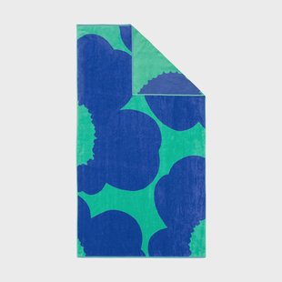 Marimekko Iso Unikko badhanddoek Teal-blue, 100x180 cm
