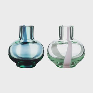 Marimekko Mini vaas 2-delig Light green-dark green-pink