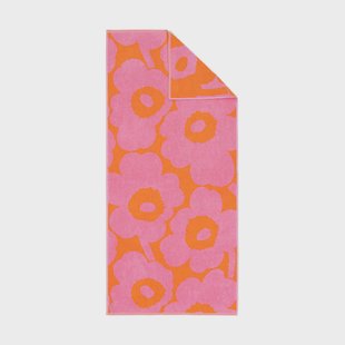 Marimekko Unikko badhanddoek 70x150 cm Orange-pink
