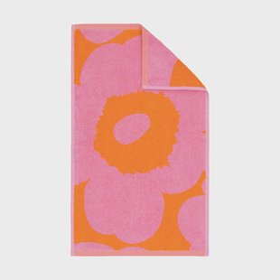 Marimekko Unikko gastenhanddoek 50x30 cm Orange-pink