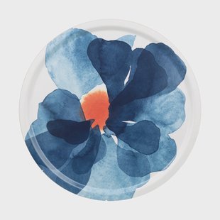 Marimekko Valssi dienblad Ø46 cm White-blue-orange
