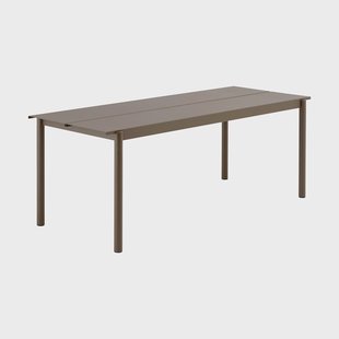 Muuto Linear Steel tafel 200x75 cm Taupe