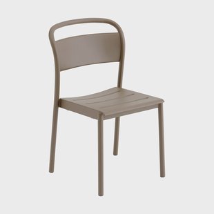 Muuto Linear Steel Side Chair stoel Taupe