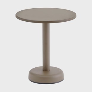 Muuto Linear Steel salontafel Taupe, Ø42x47 cm