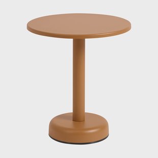 Muuto Linear Steel salontafel Gebrand oranje, Ø42x47 cm
