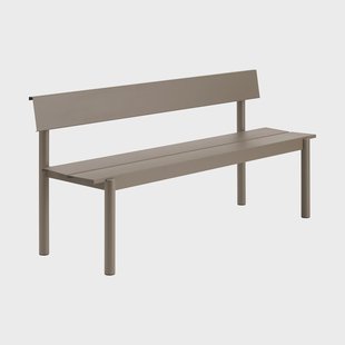 Muuto Linear Steel bank 170x34 cm Taupe