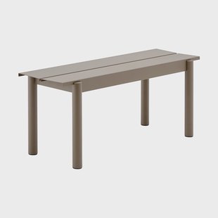 Muuto Linear Steel bank 110x34 cm Taupe