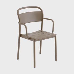 Muuto Linear Steel armstoel Taupe