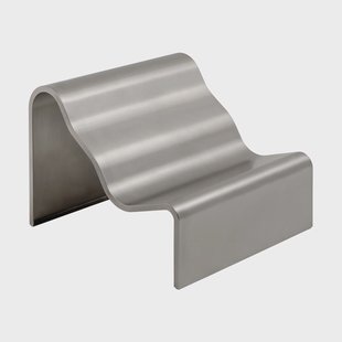 Muuto Dream View bank Geborsteld staal, 100 cm