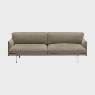 Muuto Outline Soft bank Clay 15-aluminium poten, 3-zits