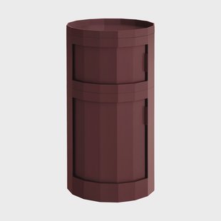 HAY Facet Cabinet 110 bijzettafel Bordeaux
