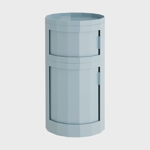 HAY Facet Cabinet 110 bijzettafel Mistblauw