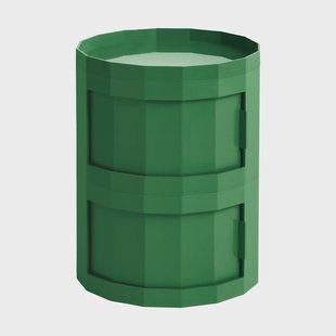 HAY Facet Cabinet 20 bijzettafel Spinaziegroen