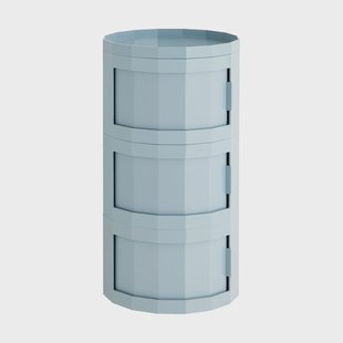 HAY Facet Cabinet 30 bijzettafel Mistblauw