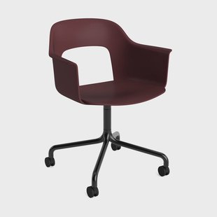 HAY Layout Armchair 261 fauteuil Bordeaux-zwart