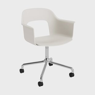 HAY Layout Armchair 261 fauteuil Crèmewit-gepolijst aluminium
