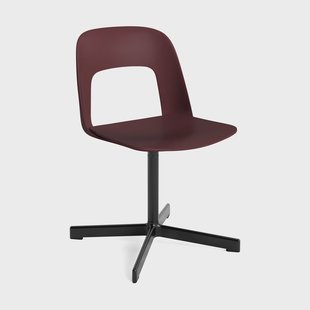 HAY Layout Chair 131 stoel Bordeaux-zwart