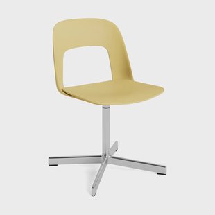 HAY Layout Chair 131 stoel Biscotti-gepolijst aluminium