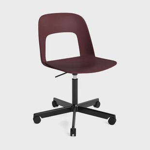 HAY Layout Chair 141 stoel Bordeaux-zwart