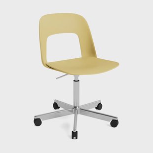 HAY Layout Chair 141 stoel Biscotti-gepolijst aluminium
