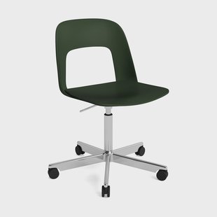 HAY Layout Chair 141 stoel Pastelgroen-gepolijst aluminium