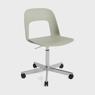HAY Layout Chair 141 stoel Flessengroen-gepolijst aluminium