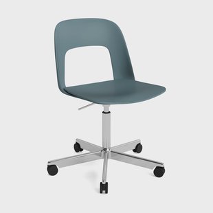 HAY Layout Chair 141 stoel Ocean-gepolijst aluminium