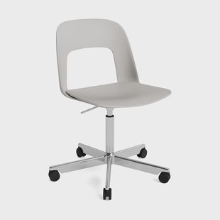 HAY Layout Chair 141 stoel Hemelgrijs-gepolijst aluminium