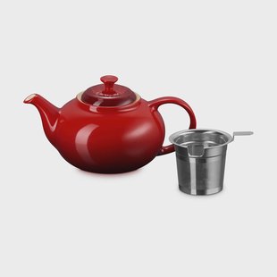 Le Creuset Le Creuset theepot Cerise, med sil, 1,3 L