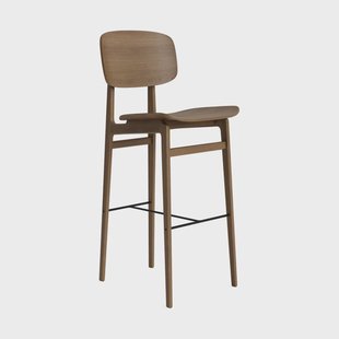 NORR11 NY11 barkruk Licht gerookt eiken, 75 cm