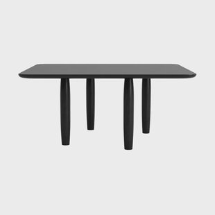 NORR11 Oku salontafel Zwart eiken, 80x80 cm