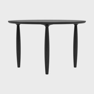 NORR11 Oku eettafel Zwart eiken, Ø120 cm