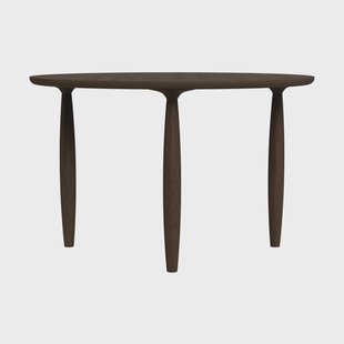 NORR11 Oku eettafel Donker gerookt eiken, Ø120 cm
