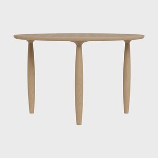NORR11 Oku eettafel Naturel eiken, Ø120 cm