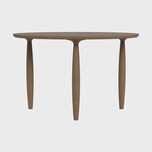 NORR11 Oku eettafel Licht gerookt eiken, Ø120 cm