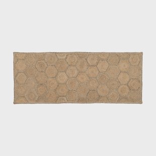 Dixie Elin vloerkleed Honey comb natural, 80x200 cm