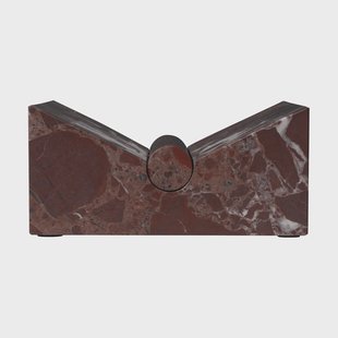 Ferm Living Tvara boekenstandaard Rosso Levanto, 22x22 cm