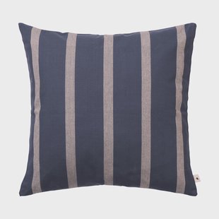 Ferm Living Strand outdoor kussenhoes 50x50 cm Indigo blue-parchment