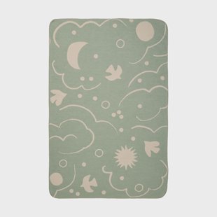 Ferm Living Skye plaid Tea green-parchment, 80x120 cm