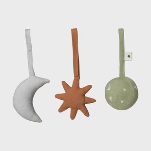 Ferm Living Skye babyspeelgoed 3-delig Tea green