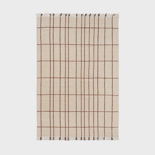 Ferm Living Sen vloerkleed Parchment-chestnut, 170x240 cm
