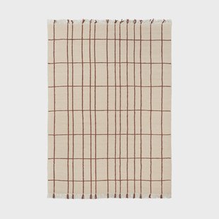 Ferm Living Sen vloerkleed Parchment-chestnut, 140x200 cm