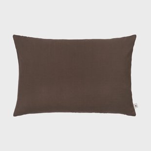 Ferm Living Sen kussenhoes Donker chocolade, 40x60 cm