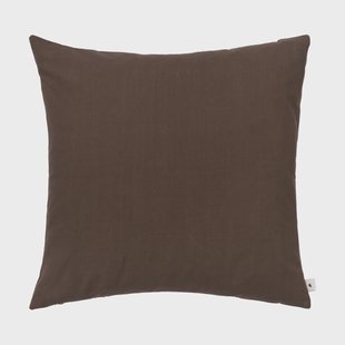 Ferm Living Sen kussenhoes Donker chocolade, 50x50 cm