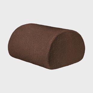 Ferm Living Rouli pouf pure bouclé zitpoef Chestnut brown
