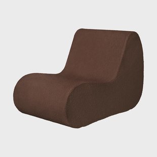 Ferm Living Rouli center module pure bouclé modulaire bank Chestnut brown